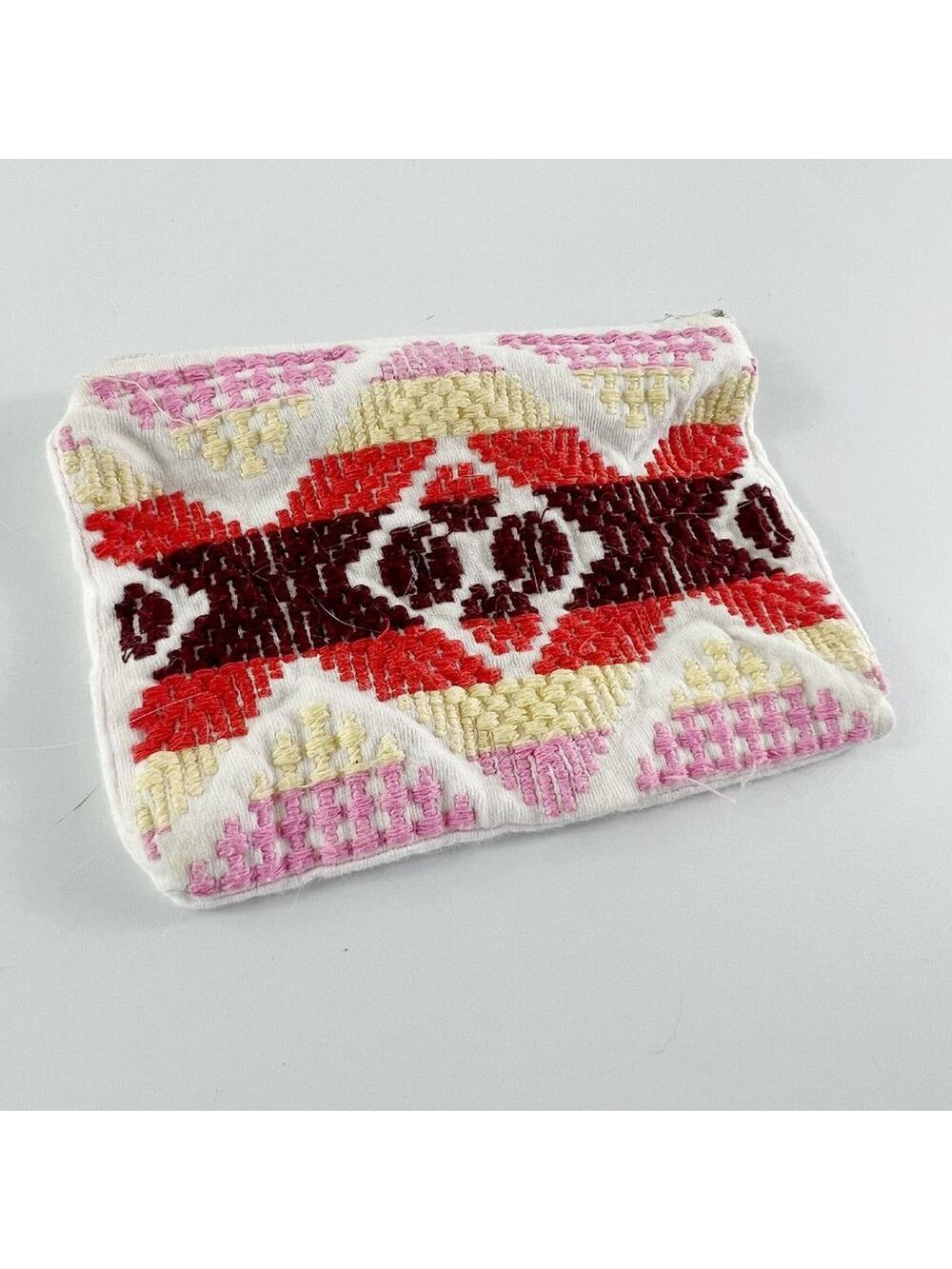 Sweetees Embroidered Cotton Boho Print Accessory / Jewelry Pouch Bag